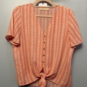 Michael Kors Wavy Stripped Blouse
